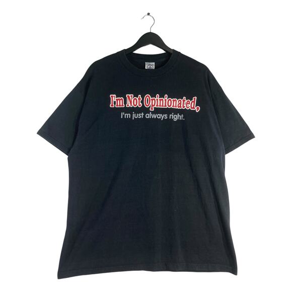 Vintage I’m Not Opinionated Graphic T-Shirt XL - Picture 1 of 7